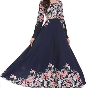 Printed floral dress